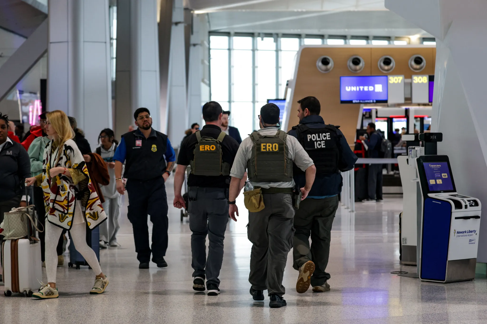 Agents at Newark Liberty airport